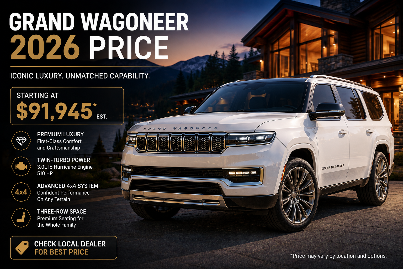 Grand Wagoneer 2026 Price: What the New Lower Entry Cost Buys